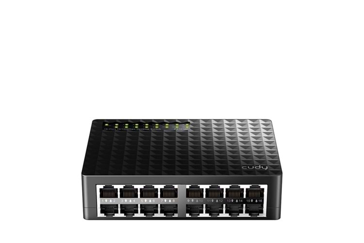 CUDY FS1016D 16 Port 10/100 Yönetilemez Desktop Plastik Kasa Switch