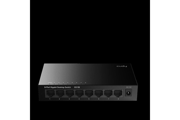CUDY GS108 8 Port Gigabit Yönetilemez Desktop Metal Kasa Switch