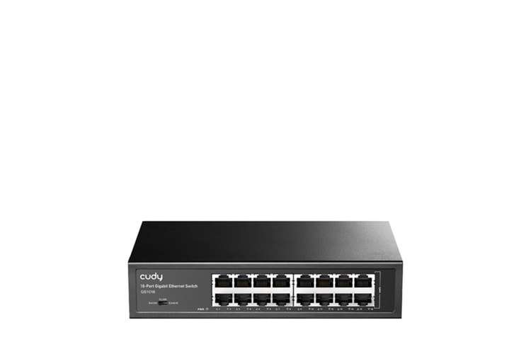 CUDY GS1016 16 Port Gigabit Yönetilemez Metal Kasa Switch