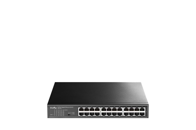 CUDY GS1024 24 Port Gigabit Yönetilemez Rack mount Metal Kasa Switch