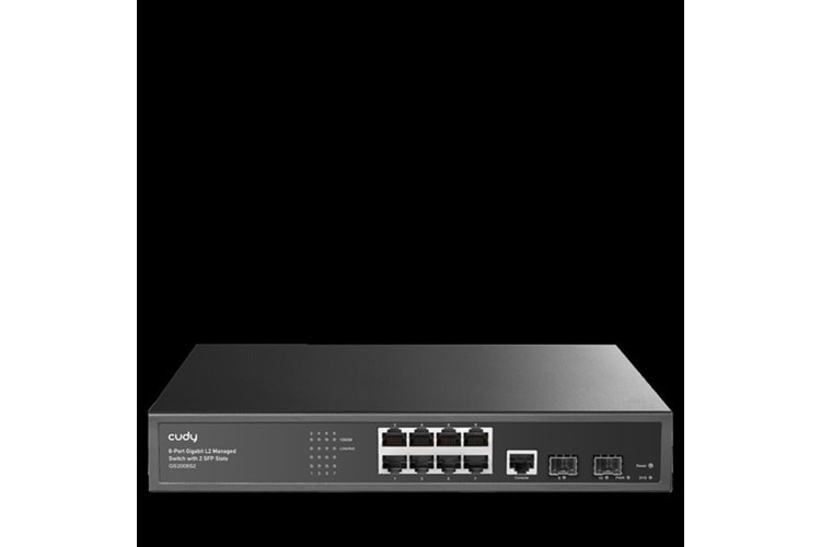 CUDY GS2008S2 8 Port Gigabit 2-SFP Yönetilebilir Switch
