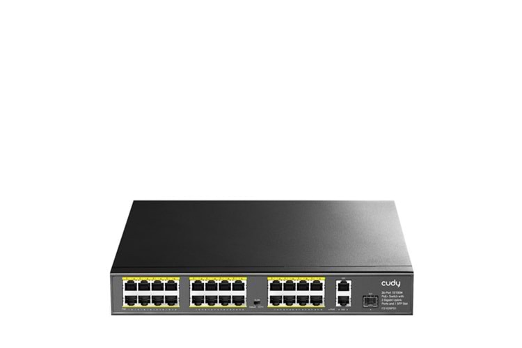 CUDY FS1026PS1 24 Port 10/100 1-SFP 300w Full PoE Yönetilemez Switch