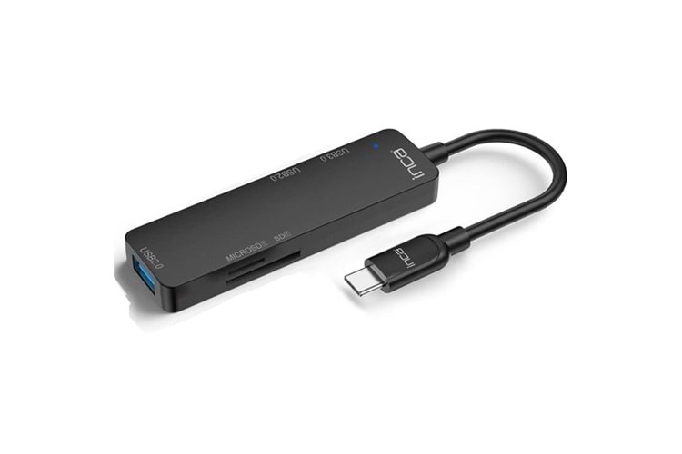 INCA ITPC-5T 4port Type-C Kart Okuyucu USB Çoklayıcı Hub