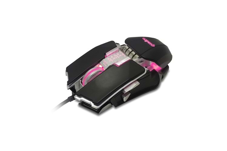 QUADRO DP-480 USB siyah RGB Oyuncu Mouse