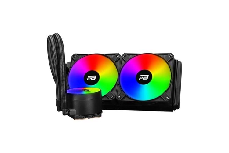 POWERBOOST 240mm NOBLE 240 PB-LCS-YC240 Rainbow Sıvı Soğutmalı AM5-1700p İşlemci Fanı