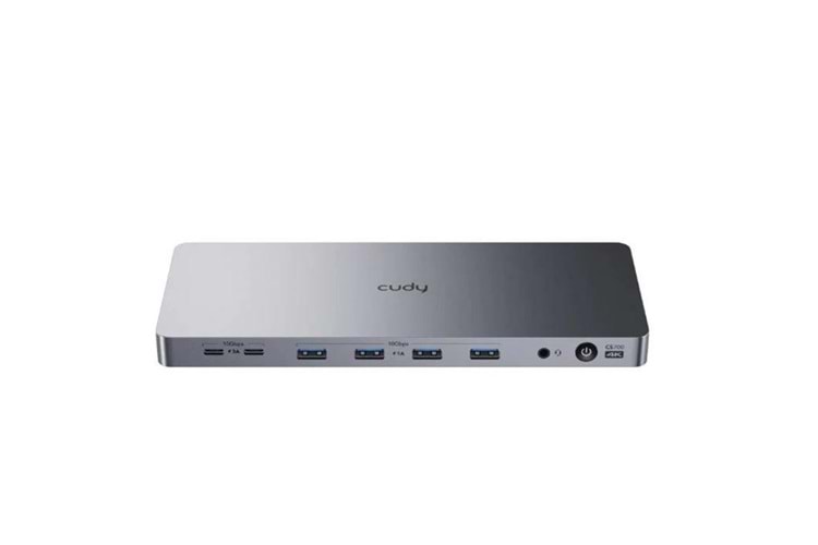 CUDY CS700 13-IN-1 10Gbps Alüminyum USB-C Dual 4K Docking Station
