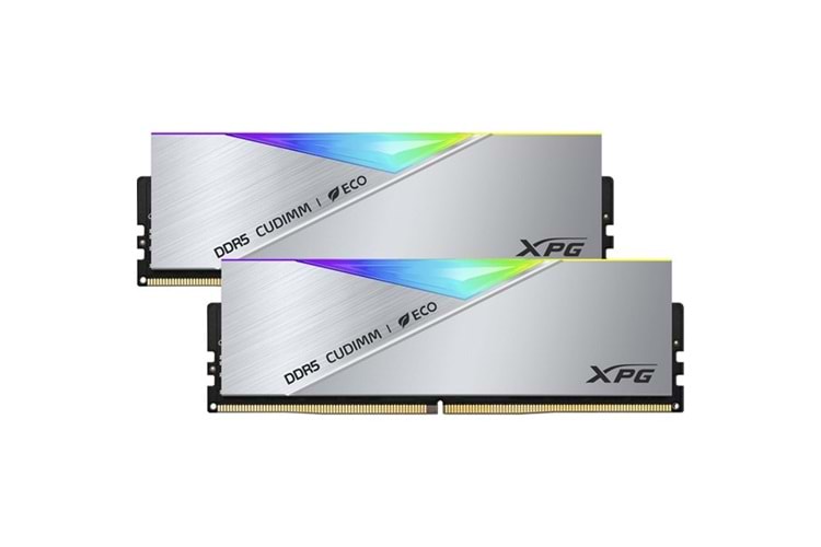 XPG 48GB (2X 24GB) DDR5 CUDIMM 8400MHZ CL40 RGB DUAL KIT PC RAM LANCER SILVER AX5CU8400C4024G-DCLACRSG