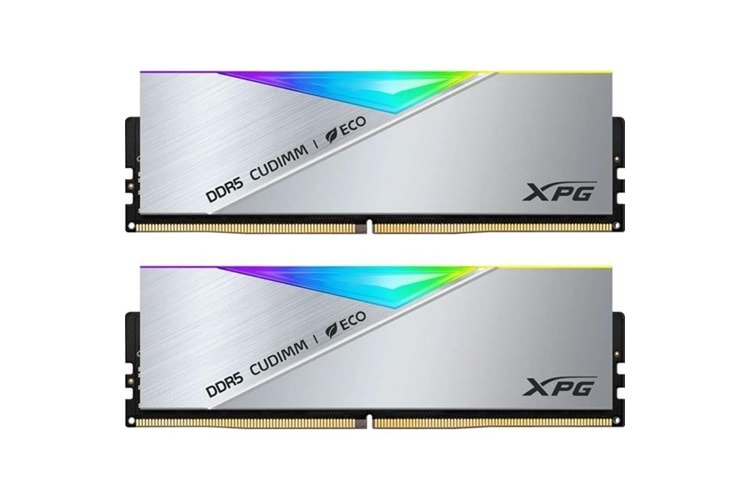 XPG 48GB (2X 24GB) DDR5 8800MHZ CL42 RGB DUAL KIT CUDIMM LANCER SILVER AX5CU8800C4224G-DCLACRSG