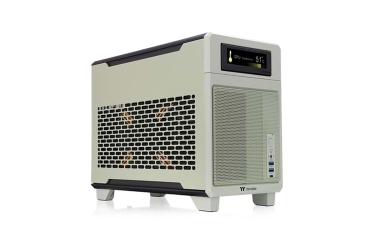 THERMALTAKE TR100 MATCHA GREEN DIJITAL EKRAN MINI-ITX PC KASASI YEŞİL