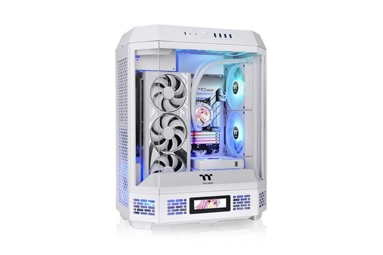 THERMALTAKE THE TOWER 600 TG GAMING MID-TOWER PC KASASI BEYAZ