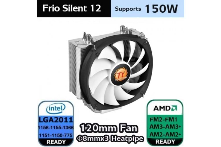 THERMALTAKE FRIO SILENT CL-P0587 AM4-1151P HAVA SOĞUTMALI İŞLEMCİ FANI