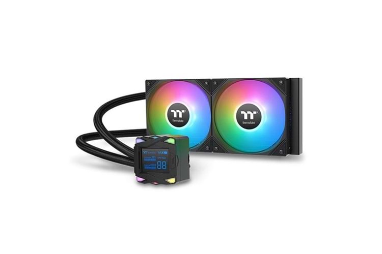 THERMALTAKE 240MM LAS240-S CL-W461-PL12SW-A AM5-1851P ARGB LED GÖSTERGELİ SIVI SOĞUTMALI İŞLEMCİ FANI