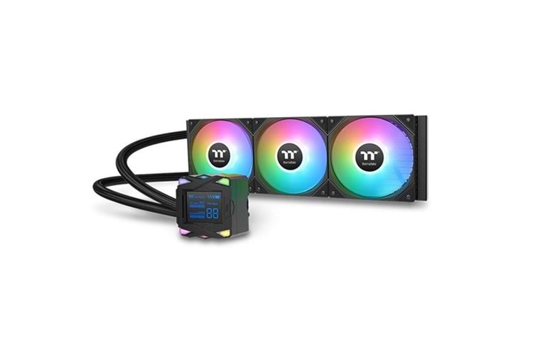 THERMALTAKE 360MM LA360-S LCD CL-W462-PL12SW-A AM5-1851P ARGB LED GÖSTERGELİ SIVI SOĞUTMALI İŞLEMCİ FANI