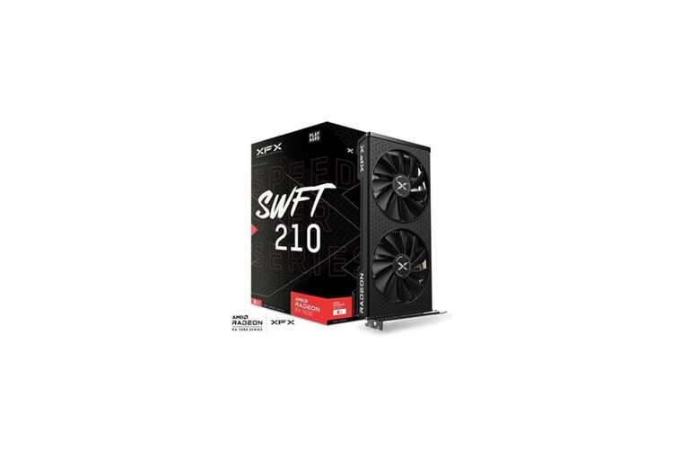 XFX 8GB RX7600 SPEEDSTER SWFT 210 EX-RX-76PMBABFY GDDR6 128Bit PCIE 4.0
