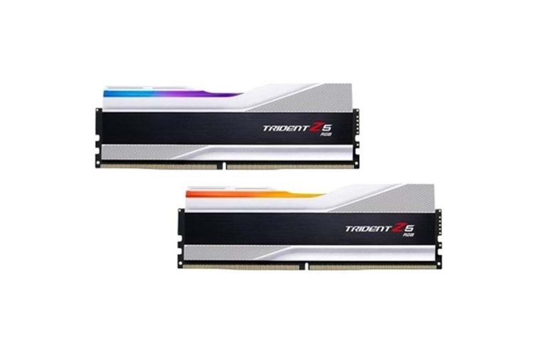GSKILL 64GB (2X 32GB) DDR5 6000MHZ CL30 RGB DUAL KIT PC RAM TRIDENT Z5 SILVER F5-6000J3040G32GX2-TZ5RS