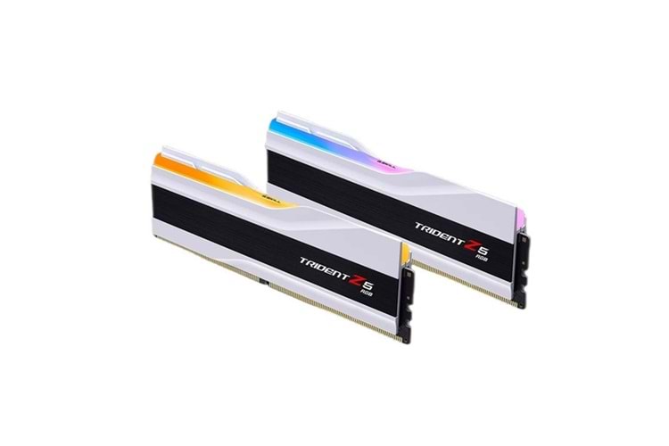 GSKILL 32GB (2X 16GB) DDR5 6400MHZ CL32 DUAL KIT RGB PC RAM TRIDENT Z5 F5-6400J3239G16GX2-TZ5RW BEYAZ