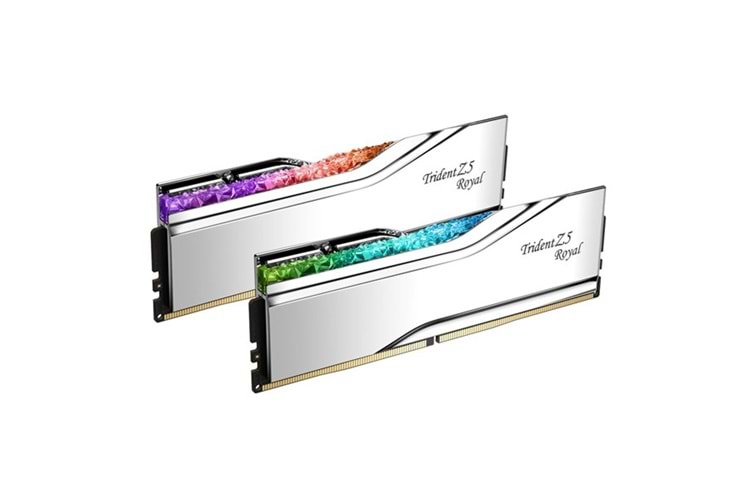 GSKILL 32GB (2X 16GB) DDR5 7200MHZ CL34 RGB DUAL KIT PC RAM TZ5 ROYAL SILVER F5-7200J3445G16GX2-TR5S
