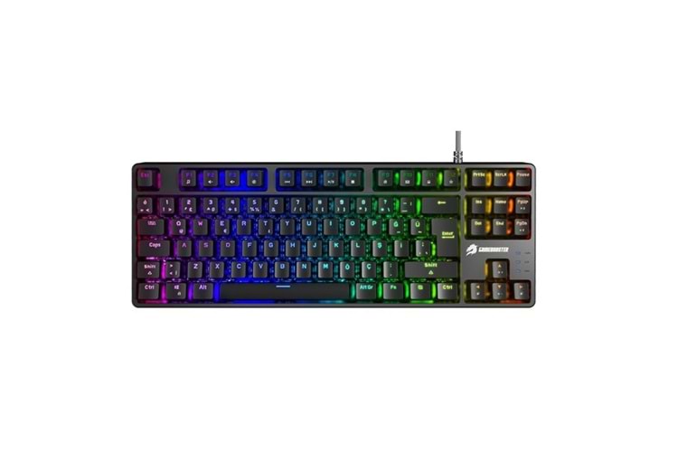 GAMEBOOSTER G23B Enigma TKL Rainbow Aydınlatmalı Red Switch Mekanik Siyah Oyun Klavyesi