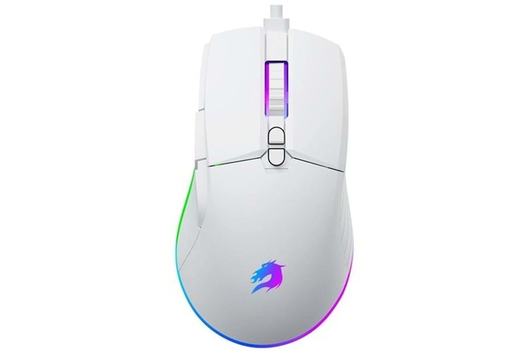 GameBooster M12 Vital RGB Aydınlatmalı Beyaz Profesyonel Gaming Mouse 12800dpi