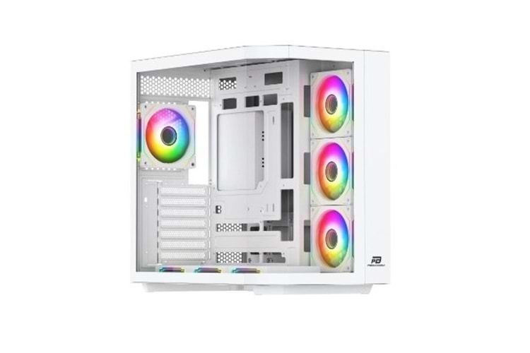 POWERBOOST 750W (80+ Bronze) 7*12cm ARGB Fanlı PBA4375W- SEAVİEW GAMING Oyun Kasası Beyaz