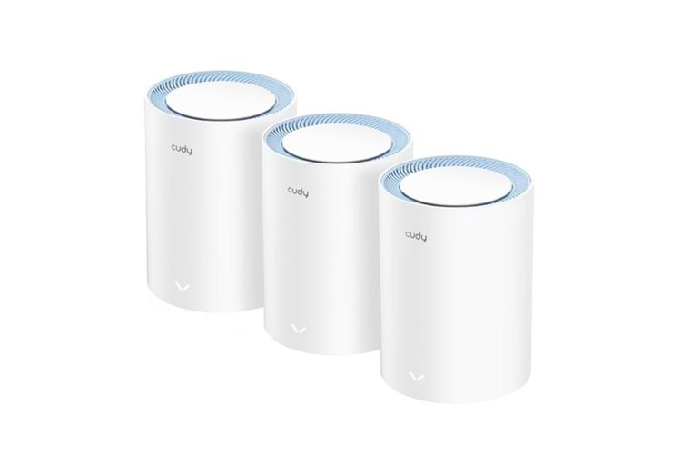 CUDY M1200 AC1200 Dual Band EV Ofis Tipi Mesh Router 3-lü paket