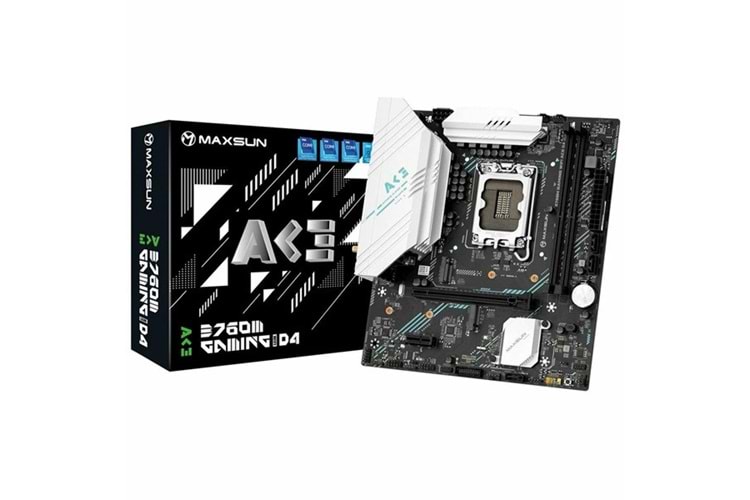MAXSUN B760M GAMING WIFI6E ACE DDR5 HDMI PCIE 5.0 1700P MATX