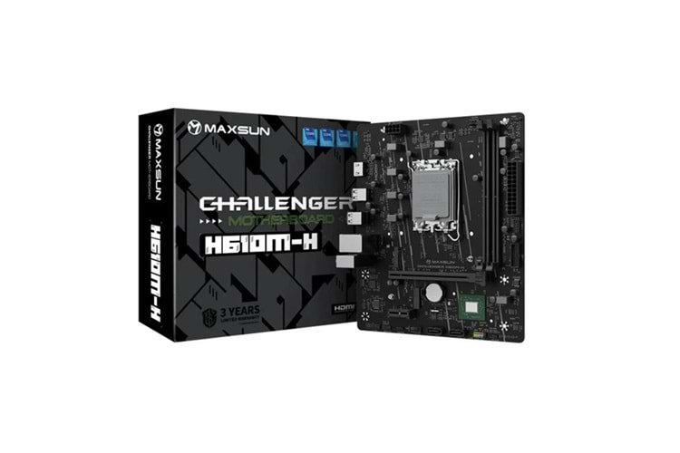 MAXSUN CHALLANGER H610M-H DDR4 HDMI PCIE 4.0 1700P MATX