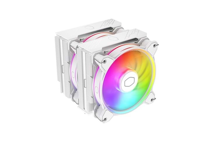 COOLERMASTER HYPER 622 HALO ARGB AM5-1700P HAVA SOĞUTMALI DUAL İŞLEMCİ FANI BEYAZ