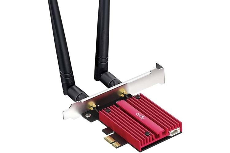 CUDY WE3000S AX5400 Wi-Fi 6E Bluetooth 5.3 PCI-E Kablosuz Ağ Adaptörü