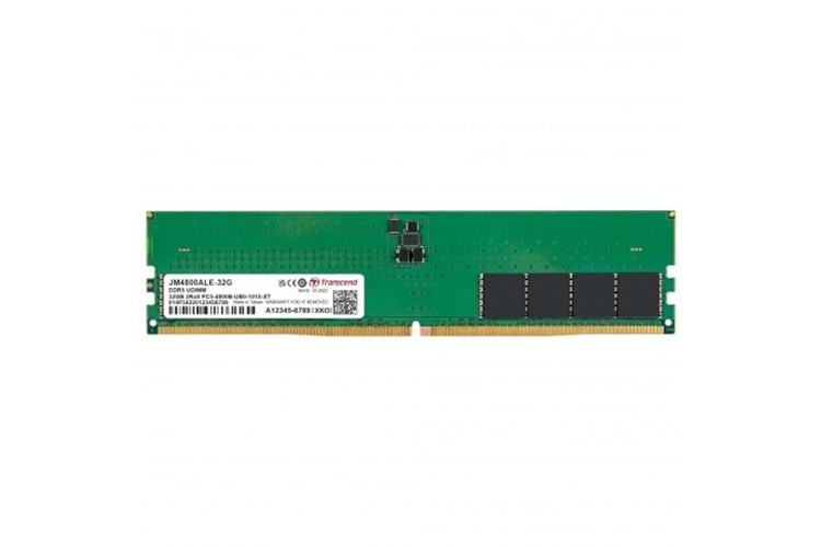 TRANSCEND 32GB DDR5 4800MHZ CL40 PC RAM VALUE JM4800ALE-32G