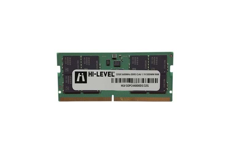HI-LEVEL 32GB DDR5 5600MHZ NOTEBOOK RAM VALUE HLV-SOPC44800D5/32G