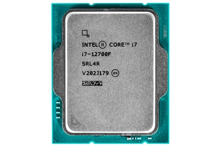 INTEL CORE i7 12700F 25MB 12çekirdekli VGA YOK 1700p 65w Kutusuz+Fansız