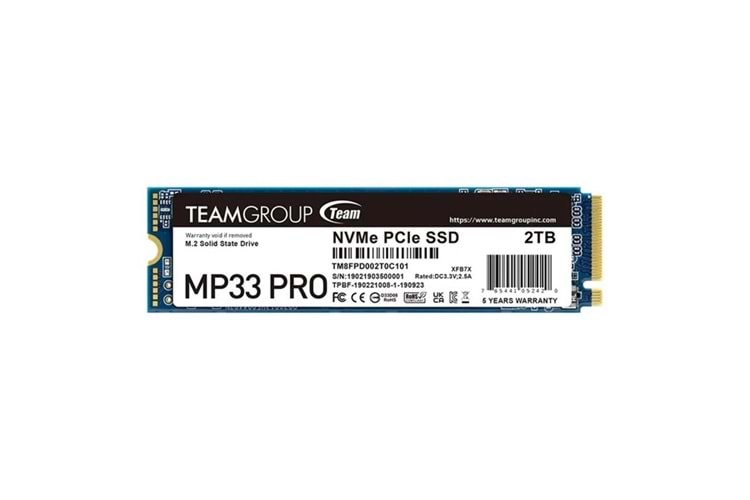APACER 2TB MP33 PRO TM8FPD002T0C101 2400-2100MB/s M2 NVME GEN3 DİSK