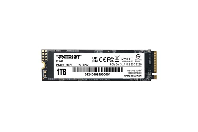 PATRIOT 1TB P320 P320P1TBM28 3000- 2200MB/s M2 GEN3 Disk
