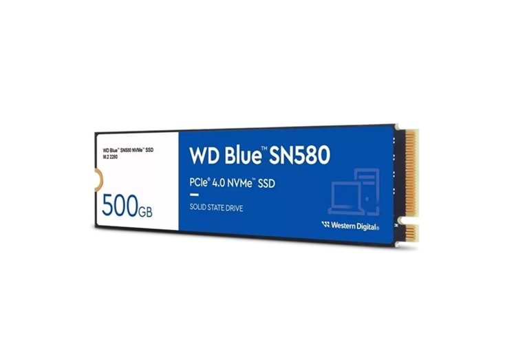 WD 500GB BLUE SN580 WDS500G3B0E 4000-3600MB/s M2 NVME GEN4 DİSK
