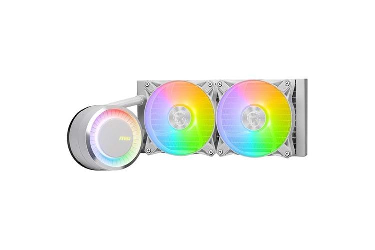 MSI 240mm MAG CORELIQUID E240-W ARGB Sıvı Soğutmalı AM5-1700p İşlemci Fanı Beyaz