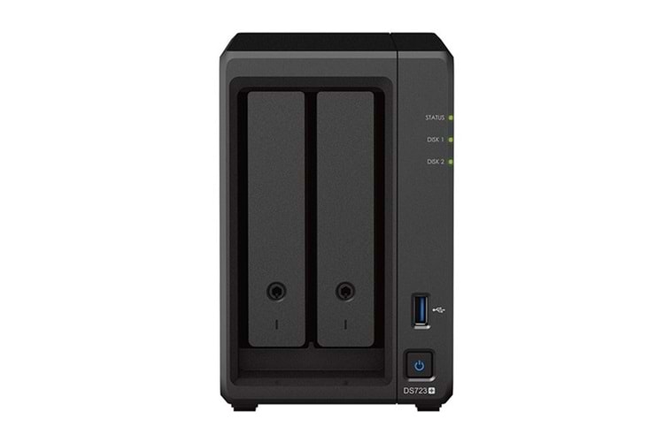 SYNOLOGY DS723 PLUS RYZEN R1600-2GB RAM-2-diskli Nas Sunucu (Disksiz)