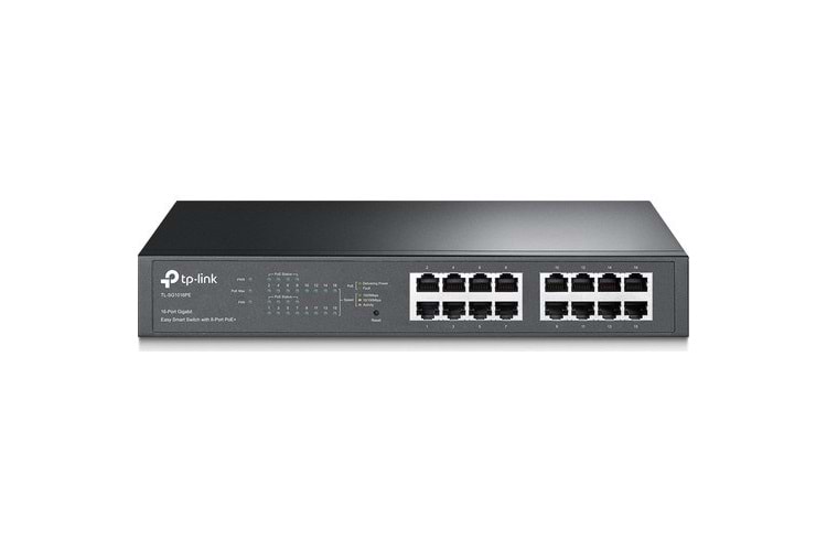 TP-LINK 16-PORT TL-SG1016PE GIGABIT YÖNETİLEBİLİR 150W 8-PORT POE SWITCH