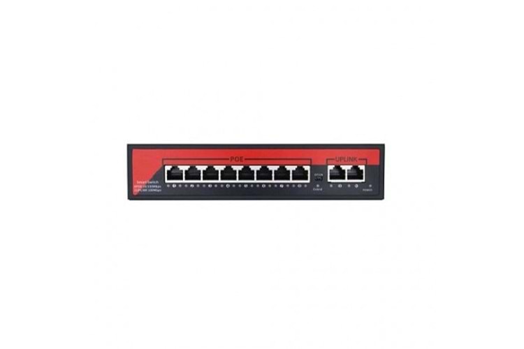 EZCOOL 8port EZ-08PSF-FG GIGABIT 2-UPLINK 120W POE YÖNETİLEMEZ SWITCH