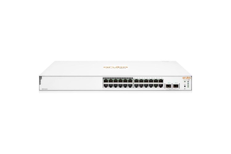 ARUBA 24port 195w 12port PoE Instant On 1830-24G JL813A GIGABIT 2xSFP Yönetilebilir Switch RackMount