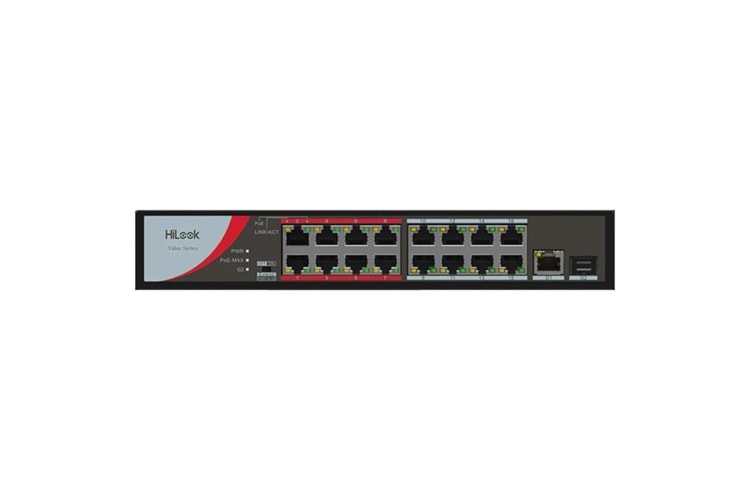 HILOOK 16port NS-0318P-130(B) 10/100 1-SFP 130W FULL POE SWITCH