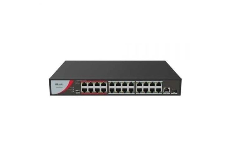 HILOOK 24port NS-0326P-230(B) 10/100 1-SFP 230W FULL POE YÖNETİLEMEZ SWITCH