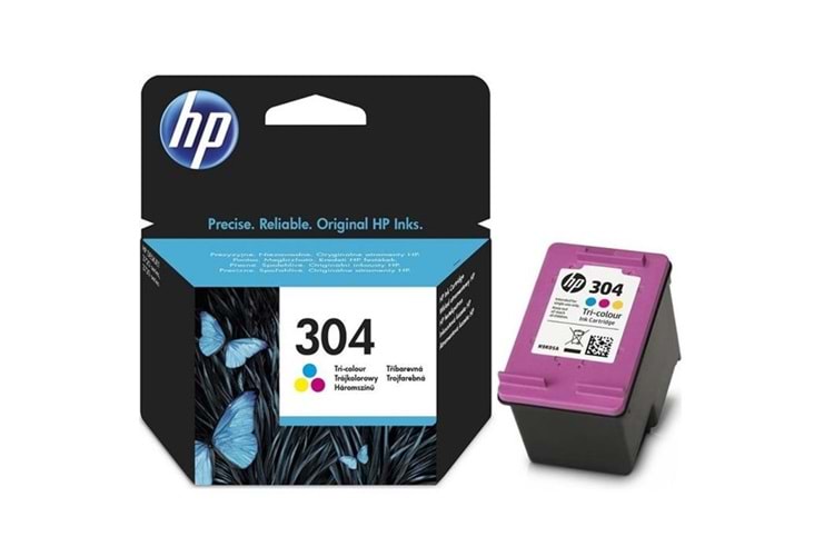 Hp N9k05ae (304) Uc Renklı Murekkep Kartusu 100 Sayfa