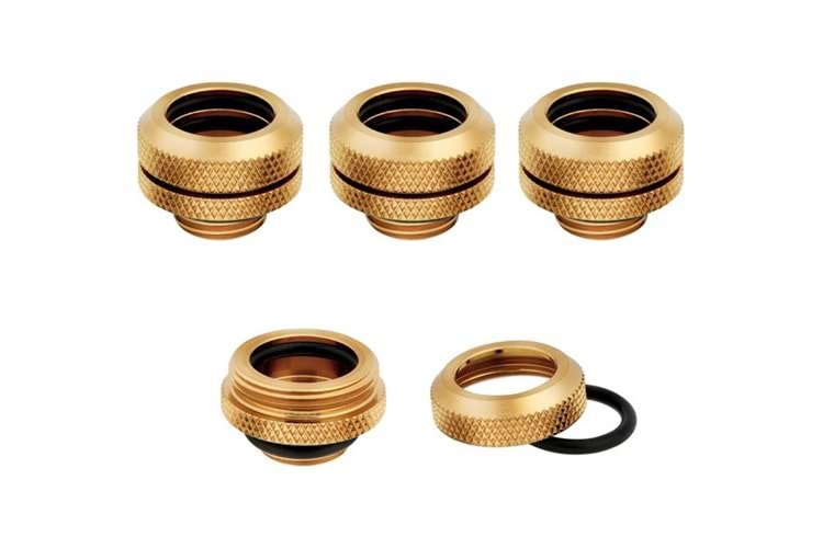 Corsair Cx-9052009-Ww Hydro X Serisi XF Hardline 14mm Dış Çap Rakoru 4-lü paket gold
