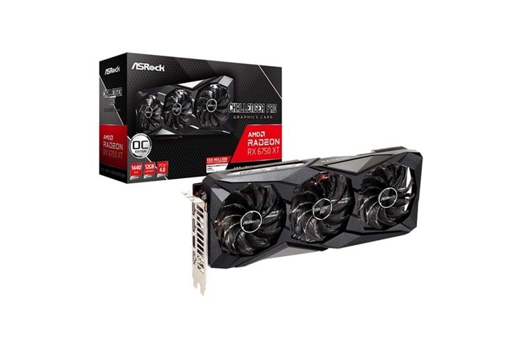 ASROCK 12GB RX6750 XT Challenger Pro 12GB OC GDDR6 192bit HDMI-DP PCIE 4.0