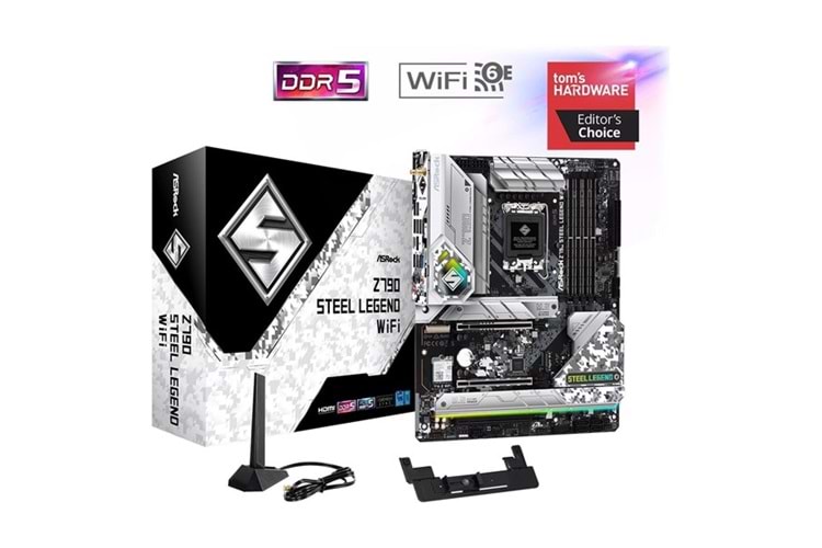 ASROCK Z790 STEEL LEGEND WIFI-6E DDR5 HDMI-DP PCIE 5.0 1700P ATX