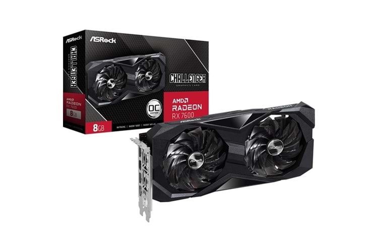 ASROCK 8GB RX7600 CHALLENGER 8GB OC GDDR6 128bit HDMI-DP PCIE 4.0