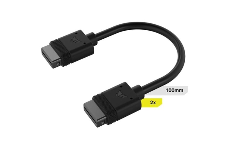 CORSAIR Cl-9011121-Ww iCUE LINK Kablosu, 2x 100mm Düz konnektörlü