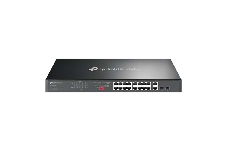 TP-LINK 16port Ds1018GMP GIGABIT 2-SFP 250W FULL POE YÖNETİLEMEZ SWITCH