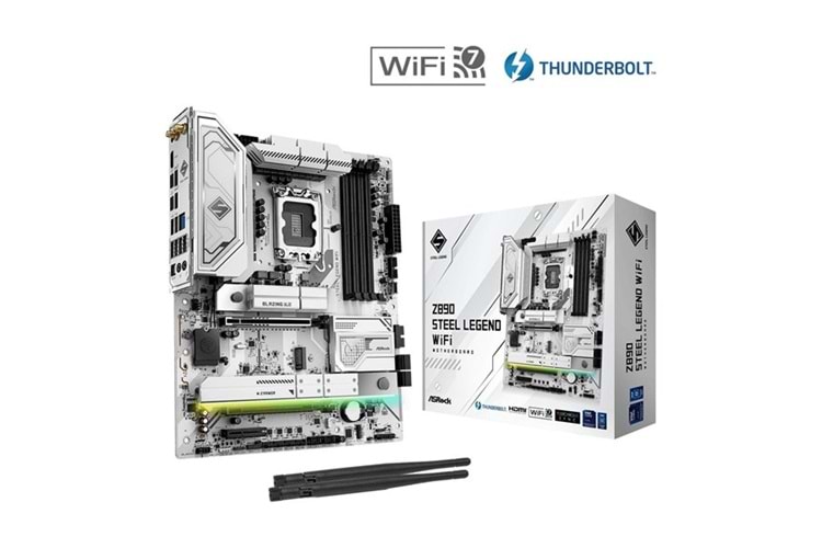 ASROCK Z890 STEEL LEGEND WIFI7 DDR5 HDMI-DP TYPEC PCIE 5.0 1851P ATX